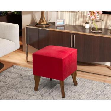 Imagem de Puff Luxo Pés de madeira Cores - Comprar Moveis em casa - Comprar Móve