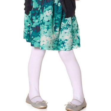 Imagem de Meia calça infantil fio 80 opaca lobinha 2576-01, Branco, P