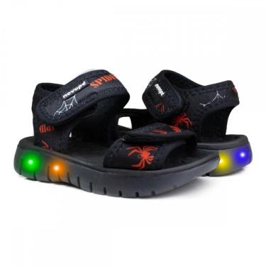 Imagem de Sandalia Novopé 85001511 4254 Spider Led Menino Infantil-Masculino
