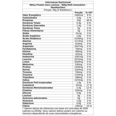Imagem de Kit 5X Whey Protein Zero Lactose - 900g Refil Amendoim - NewNutrition-Masculino