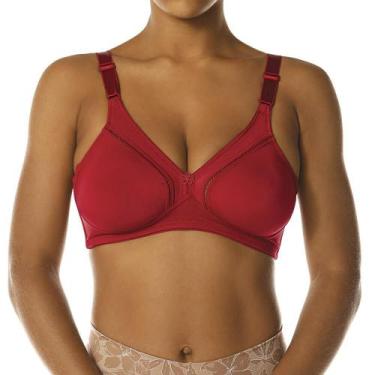 Imagem de Sutiã Sustentação DeMillus 78908 Cetinete, 46, Vermelho