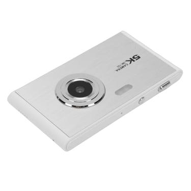 Imagem de AMONIDA Câmera Digital 72MP 5K, Foco Automático 16X Zoom Sensor CMOS Ultrafino Com Flash Tela de 2,8 Polegadas, para Fotografia, Viagens, Adolescentes Iniciantes (SILVER)