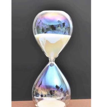 Imagem de Ampulheta Decorativa de Vidro Fruta Cor 15 ou 30 Minutos Relógio de Ar