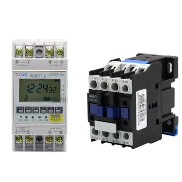 Imagem de ZYT02 Controlador Contator 2,2KW ~ 25KW Fonte de Alimentação Interruptor de Temporização Controlador de Tempo 220V (Cor: Kit 8 (18,5KW))
