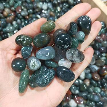 Imagem de Pedras preciosas para decoração 300 gramas de pedras de cristal de cascalho de ágata aquática natural e decoração de aquário aura jardim paisagem cristal de aura