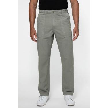 Imagem de Calça Sarja Regular Straight Bolso Verde-Masculino