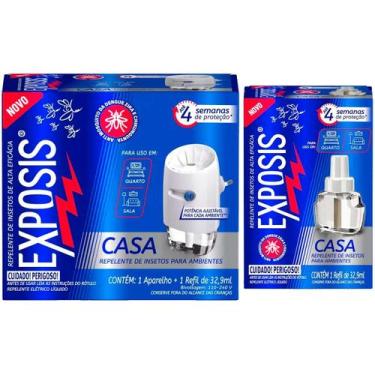 Imagem de Exposis Casa 1 Aparelho + 2 Refis Repelente Mosquito Dengue