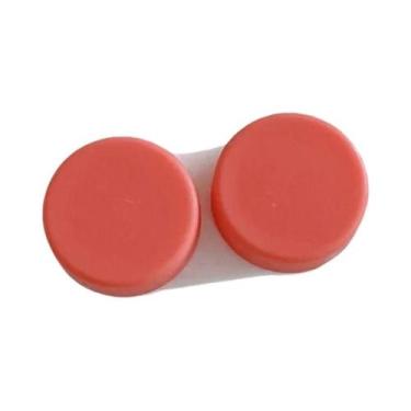 Imagem de Caixa De Lentes De Contato Dupla Lisa E Fosca De Cor Sólida, Caixa De 