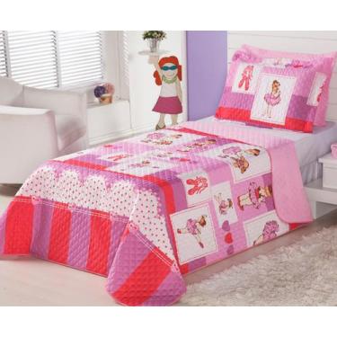 Imagem de Cobre Leito Colcha Infantil Solteiro 2 Peças Quarto Menino(a) - Aquare