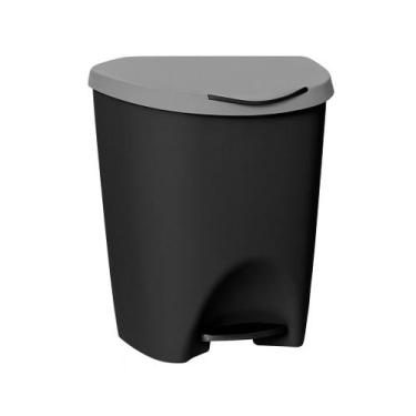 Imagem de Lixeira Pedal Resistente 7,5 Litros Usual para Cozinha ou Banheiro, PR