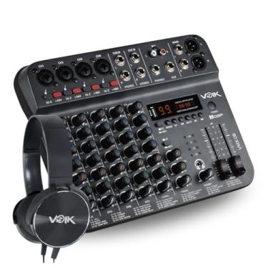 Imagem de Mesa de Som Live 8 Canais Bluetooth USB Voik VMX-08 + Fone