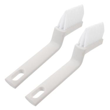Imagem de Luxshiny 2 peças de escova de argamassa com alça para limpeza profunda de azulejos e rodapés, escova macia de cerdas de polipropileno para banheiro, cozinha, chuveiro, pisos, ferramenta eficiente de