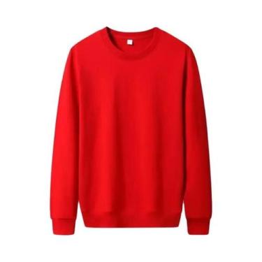 Imagem de Moletom Masculino De Cor Sólida Com Capuz Casual Para Inverno E Outono