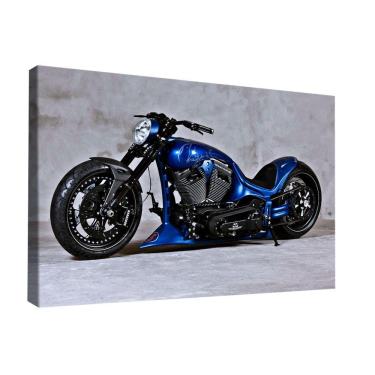 Imagem de Quadro Harley Davidson Blue Br Artes