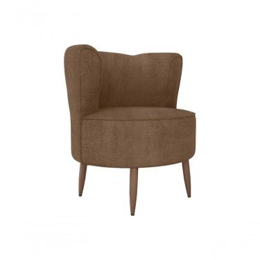 Imagem de Poltrona Decorativa Savana 1 Lugar Boucle Marrom Matrix