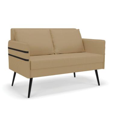 Imagem de Namoradeira 02 Lugares Mari Linho De Ferro A32 Palha