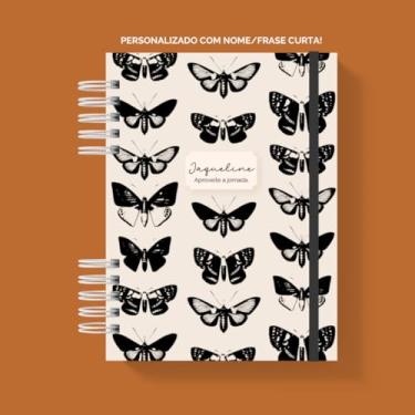 Imagem de Caderno A5 Capa Dura Floral Personalizado 100 Folhas Pautado Caderneta Caderno de Anotações Cadernos Caderno Anotações Alternativa Fichario A5 Feminino Delicado (Sem pauta (folhas brancas))