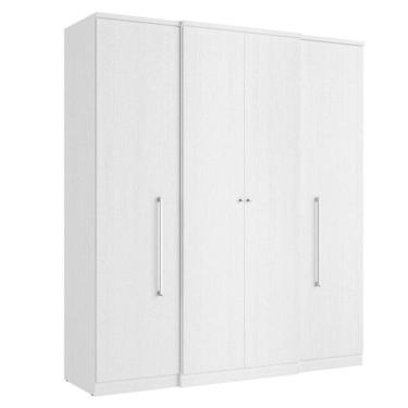 Imagem de Guarda Roupa Casal Splendore 4 Portas Branco Acetinado - Thb