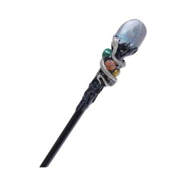 Imagem de Cetro De Cristal Natural, Varinha Mágica Artesanal De Pedra Semiprecio