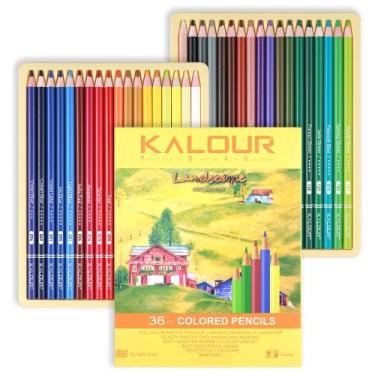 Imagem de Conjunto de lápis coloridos Landscape 27 peças - Premium Artist - yiwe