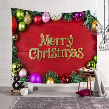 Imagem de Tapeçaria, parede de feliz Natal, 150x130cm, microtecido, fibra - yiwe