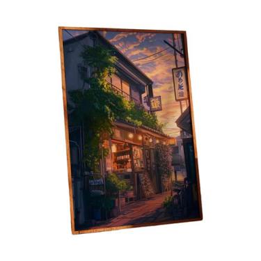 Imagem de Arte De Parede Em Tela Estilo Manga De Paisagens De Rua Japonesas Para
