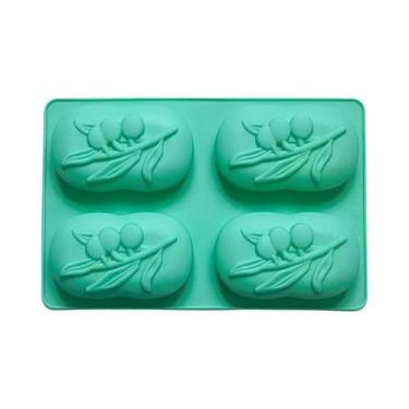 Imagem de Molde De Silicone Oval Para Sabonete Com 4 Cavidades, Kit DIY Para Faz