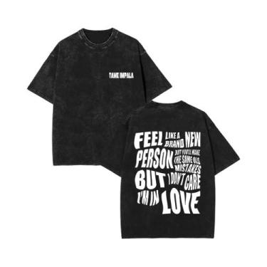 Imagem de Camiseta Vintage Masculina Com Estampa Gráfica Tame Impala, Moda Retro