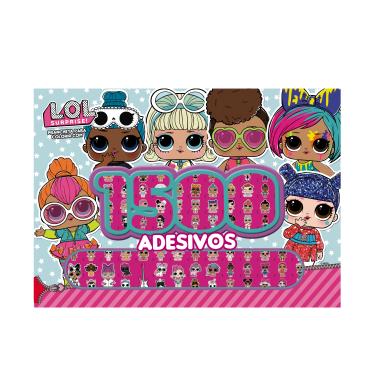 Imagem de Prancheta para Colorir Infantil Editora Online LOL com 1500 Adesivos