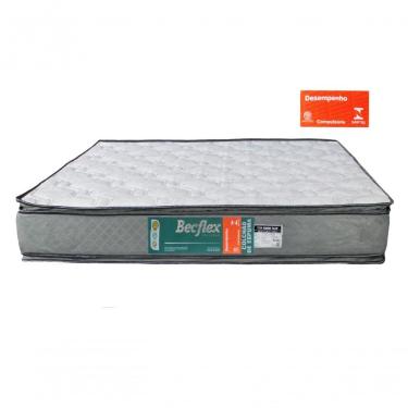 Imagem de Colchão Espuma Solteiro Titan Diamond Pillow D80 78x188x26cm Branco Cinza Becflex