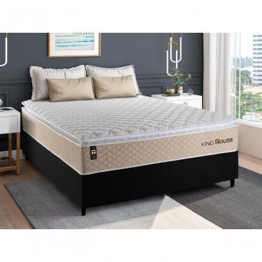 Imagem de Cama Box Molas Ensacadas Alford Casal 138x188 King House