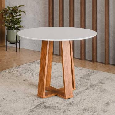 Imagem de Mesa de Jantar Redonda 4 Lugares Multimóveis CR50242