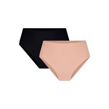 Imagem de Kit/2 Calcinha Caleçon Trifil QE5685 Feminina Invisível Microfibra T. 