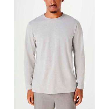 Imagem de Camiseta Manga Longa Hering 026X Masculina World Algodão T. P/XXG, M, 