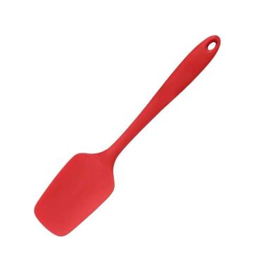 Imagem de Espátula Pá De Silicone Vermelha 27cm Coberturas Fechada Com Suporte
