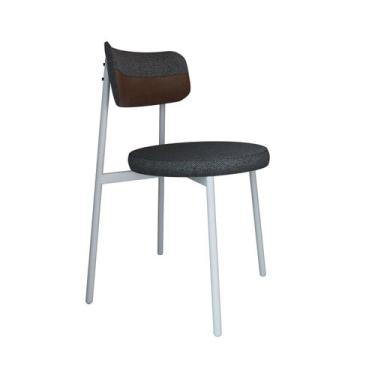 Imagem de Cadeira Kyta Fixa com 4 Pés 50 X 44,7 X 83,8 Cm com 1 Unidade - Metali