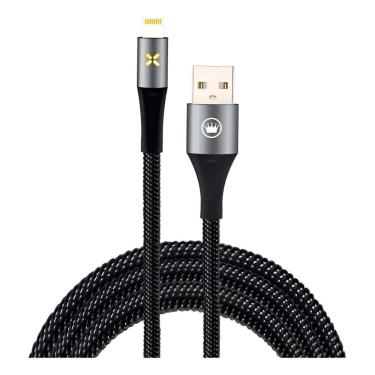 Imagem de Cabo Carregador Turbo Lightning 5A Reforçado para Celular X 11 12 13 14 Pad