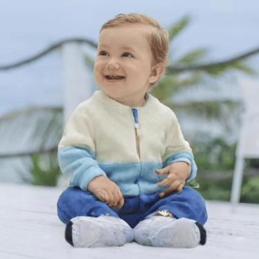 Imagem de Jaqueta infantil bebe menino fleece Quente pelo inverno frio neve - Ma
