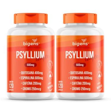 Imagem de 2x Psyllium Complex Bigens 120 Capsulas -, Sem Sabor