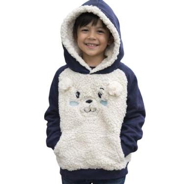 Imagem de Moletom Infantil Peluciado Urso Inverno Quentinho Luxo - - Trick Nick,