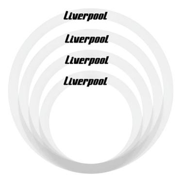 Imagem de Kit aneis abafadores p/ bateria 10 12 14 16 liverpool 5656
