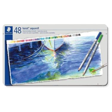 Imagem de Lápis de Cor Staedtler Karat Aquarelável 48 Cores