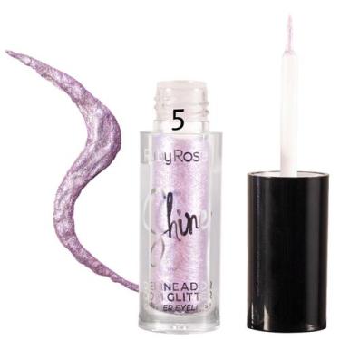 Imagem de Delineador Líquido Com Glitter Shine LindoGlamour Ruby Rose, Lilac Glo