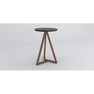 Imagem de Mesa Lateral Classic Preto Amêndoa Tebarrot