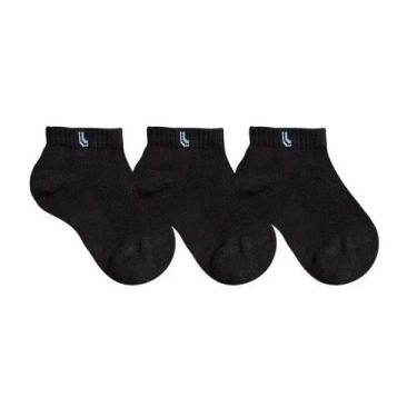 Imagem de Kit Lupo Infantil com 3 Pares Meia Cano Curto - 02725-089 Tamanho:30 a