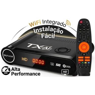 Imagem de Receptor Digital 4K com WiFi, Android 11, Saída HDMI e Controle Remoto