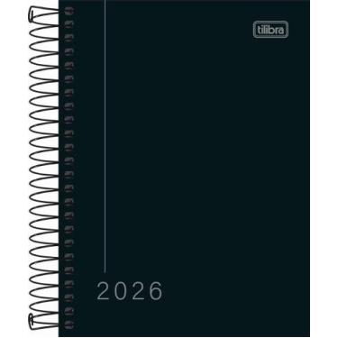 Imagem de Agenda espiral Pepper Preta 2026 M4 Tilibra