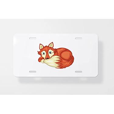 Imagem de Capa para placa de carro Fox 2 – Capa para placa de carro – Capa para placa de carro 15 x 30 cm