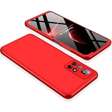 Imagem de Capa Capinha 360 Fosca Anti Impacto Xiaomi Poco M4 Pro 5G (Vermelha)