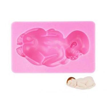 Imagem de Molde De Silicone Chá De Bebê, Bebé Deitado
